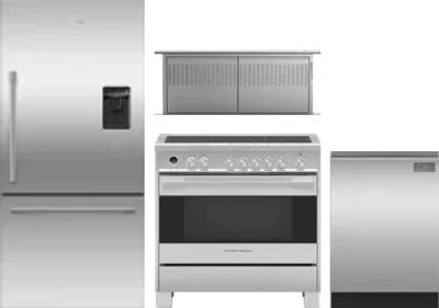 4 Piece Package Includes Refrigerator, Range, Hood And Dishwasher